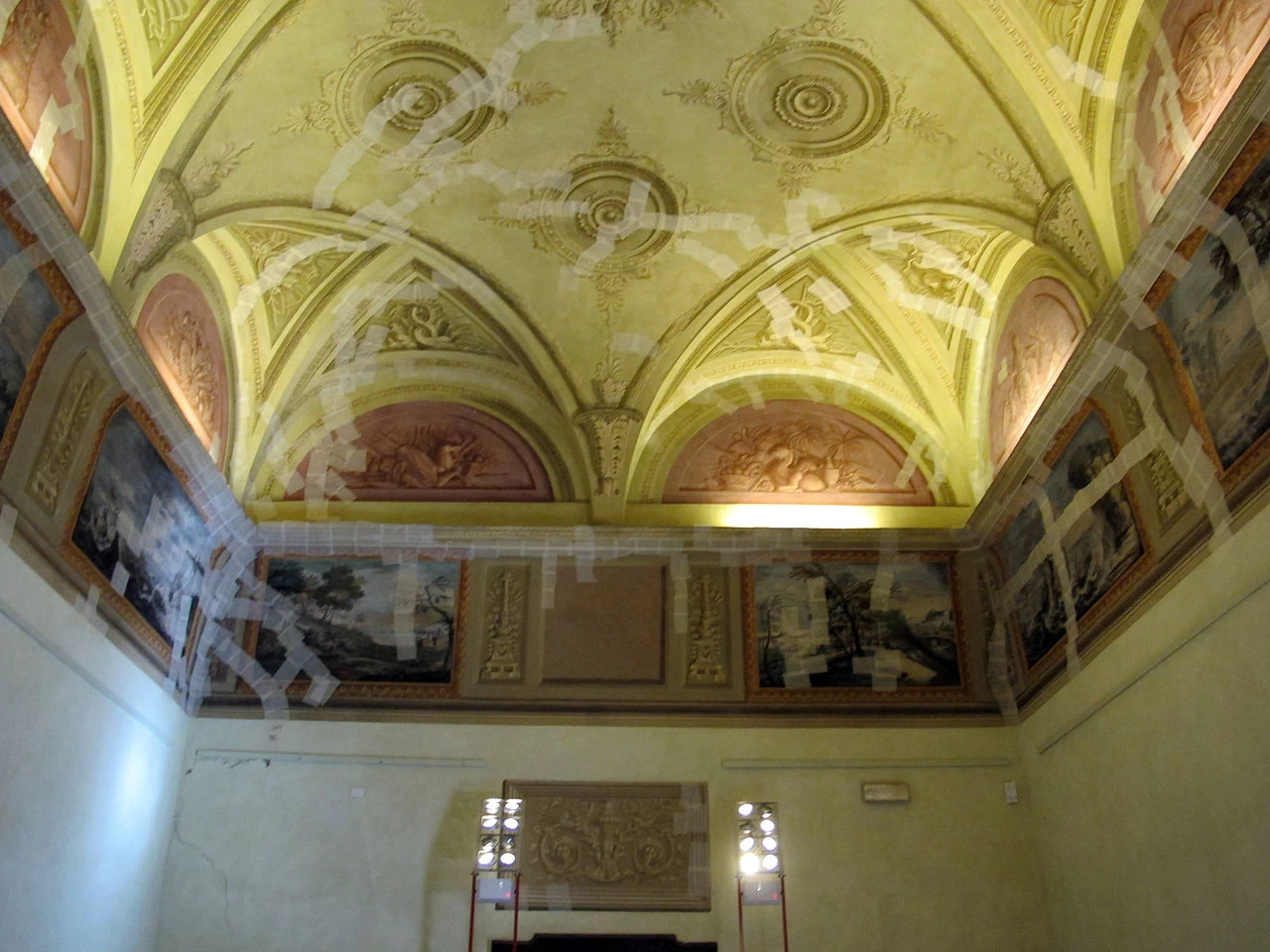 Giuseppe Zola-5-Castello estense di Ferrara - sala dei paesaggi